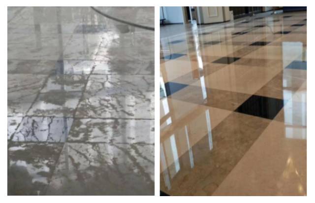 石材返堿治理效果對比 石材返堿治理效果對比